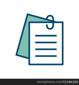 note icon vector design template in white background