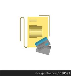 Note, Notebook, Cards, Credit,   Flat Color Icon. Vector icon banner Template