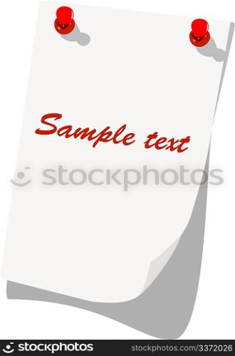 Note pad - vector