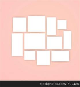 Note paper blank icon set. Vector on isolated white background. EPS 10.. Note paper blank icon set. Vector on isolated white background. EPS 10