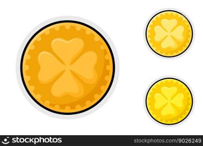 Note sticker set with Clover Coin