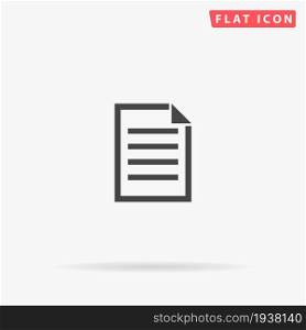Note Taking flat vector icon. Glyph style sign. Simple hand drawn illustrations symbol for concept infographics, designs projects, UI and UX, website or mobile application.. Note Taking flat vector icon