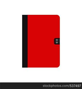 Notebook concept paper education document vector icon top view. Modern diary symbol isolated white office equipment