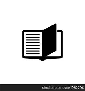 Notebook. Flat Vector Icon. Simple black symbol on white background. Notebook Flat Vector Icon
