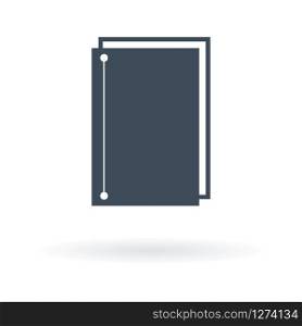 Notebook. Icon isolated sign symbol and flat style