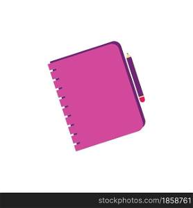 Notebook icon logo vector design
