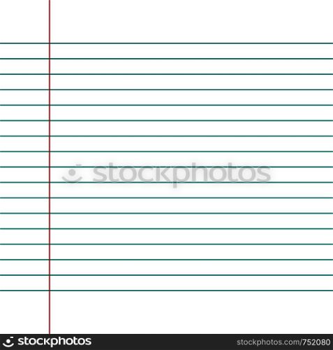 Notebook paper background. Vector illustration. EPS10. Set Lines