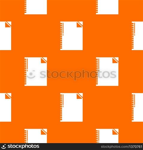 Notebook pattern vector orange for any web design best. Notebook pattern vector orange