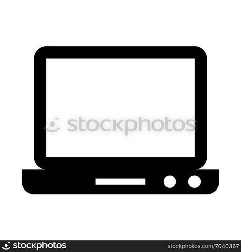 notebook pc, icon on isolated background