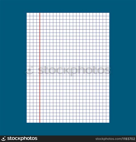 Notebook squared paper vector illustration.. Notebook squared paper vector illustration