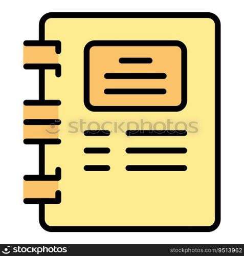 Notebook workflow icon outline vector. Arrow progress. Manager teamwork color flat. Notebook workflow icon vector flat