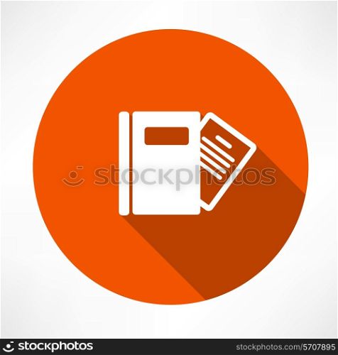 notepad icons. Flat modern style vector illustration