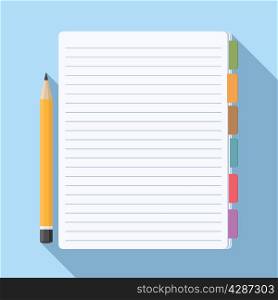 Notepad with Bookmarks