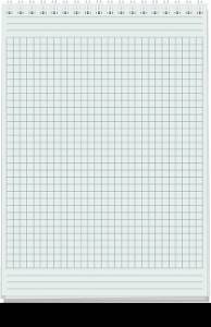 notepads. Blank sheet of paper for notes isolated on white