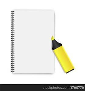 notepads for booklet design. Notebook paper. School notebook.