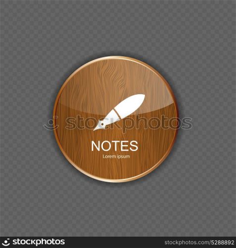 Notes application icons vector illustration