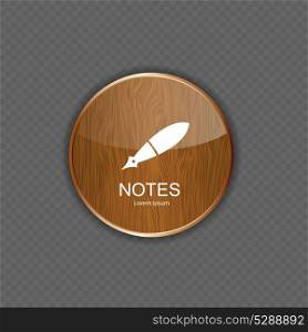 Notes application icons vector illustration