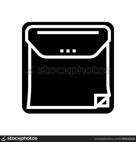 notes dispenser glyph icon vector. notes dispenser sign. isolated contour symbol black illustration. notes dispenser glyph icon vector illustration