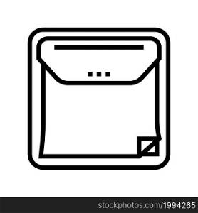 notes dispenser line icon vector. notes dispenser sign. isolated contour symbol black illustration. notes dispenser line icon vector illustration