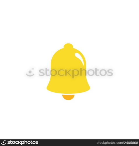 notification bell icon set isolated on white background.render yellow ringing bell with new notification for social media reminder.vector icon