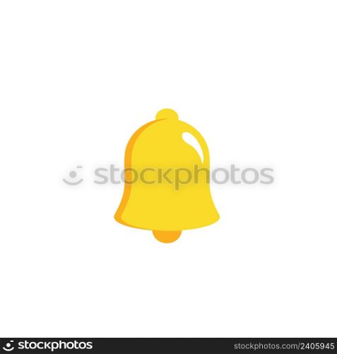 notification bell icon set isolated on white background.render yellow ringing bell with new notification for social media reminder.vector icon