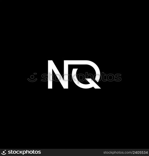 NQ letter logo vector icon illustration design