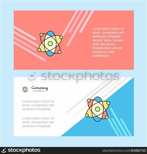 Nuclear abstract corporate business banner template, horizontal advertising business banner.