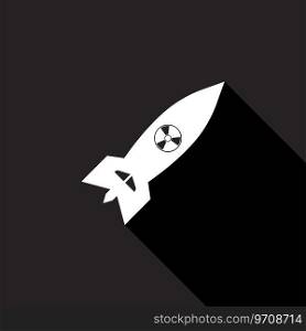 Nuclear Bomb icon,vector illustration symbol design