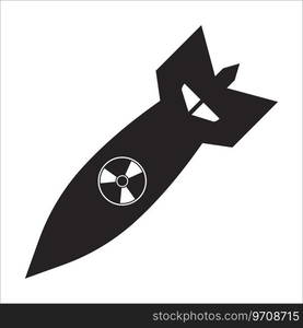 Nuclear Bomb icon,vector illustration symbol design