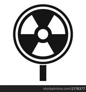 Nuclear energy icon simple vector. Global climate. Warming disaster. Nuclear energy icon simple vector. Global climate