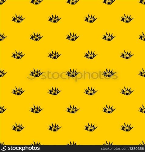 Nuclear explosion pattern seamless vector repeat geometric yellow for any design. Nuclear explosion pattern vector