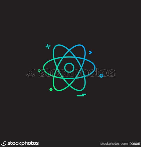 Nuclear icon design vector 