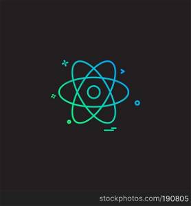Nuclear icon design vector 