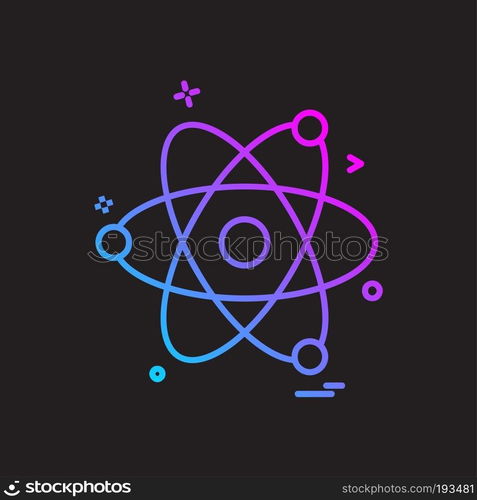 Nuclear icon design vector