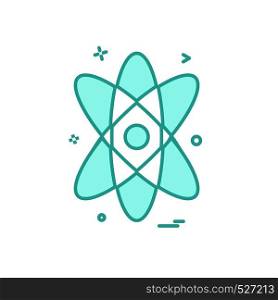 Nuclear icon design vector