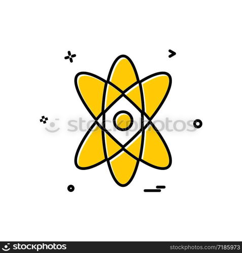 Nuclear icon design vector