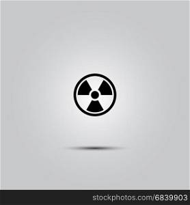 Nuclear Icon Vector.. radioactive icon stock vector illustration flat design