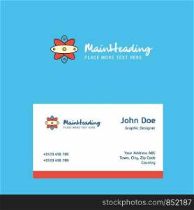 Nuclear logo Design with business card template. Elegant corporate identity. - Vector