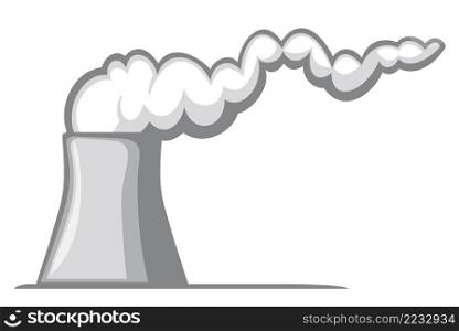 Nuclear power plant (cooling tower with smoke)