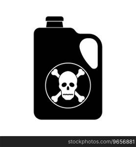 nuclear waste drum icon, radioactive waste,vector illustration symbol design