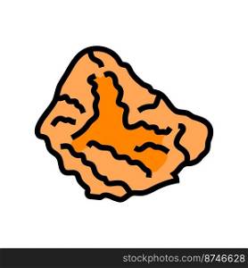 nugget fried chicken color icon vector. nugget fried chicken sign. isolated symbol illustration. nugget fried chicken color icon vector illustration