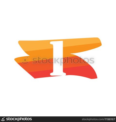 Number 1 Creative logo illustration symbol template