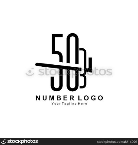 number 5 five logo design, premium simple icon vector, suitable for company, banner, sticker, product brand