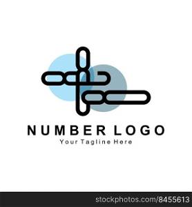 Number 8 eight logo design premium icon vector illustration for company banner sticker product brand