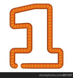 Number one bread icon. Cartoon illustration of number one bread vector icon for web. Number one bread icon, cartoon style
