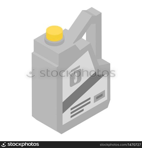 Number one motor oil icon. Isometric of number one motor oil vector icon for web design isolated on white background. Number one motor oil icon, isometric style