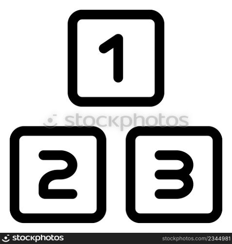 Numbers for counting in preschool kid&rsquo;s layout