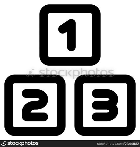 Numbers for counting in preschool kid&rsquo;s layout