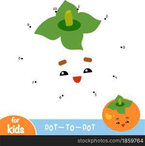 Numbers game, education dot to dot game for children, Persimmon