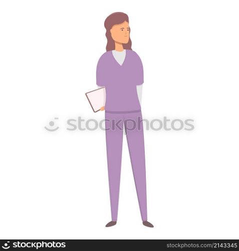 Nurse assistant icon cartoon vector. Doctor care. Patient medicine. Nurse assistant icon cartoon vector. Doctor care